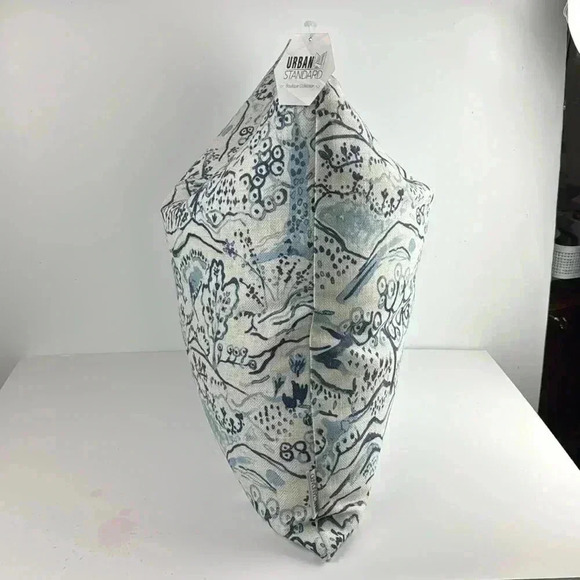 CHINOISERIE BLUE & WHITE 20x20” duck feathers filled pillow NWT decorative soft - Picture 4 of 10